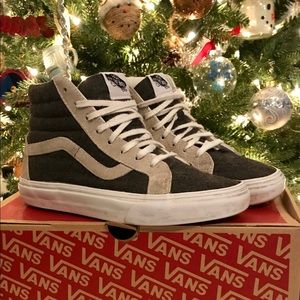 VANS wool/suade (women's 6.5 / men's 5) grey/blue